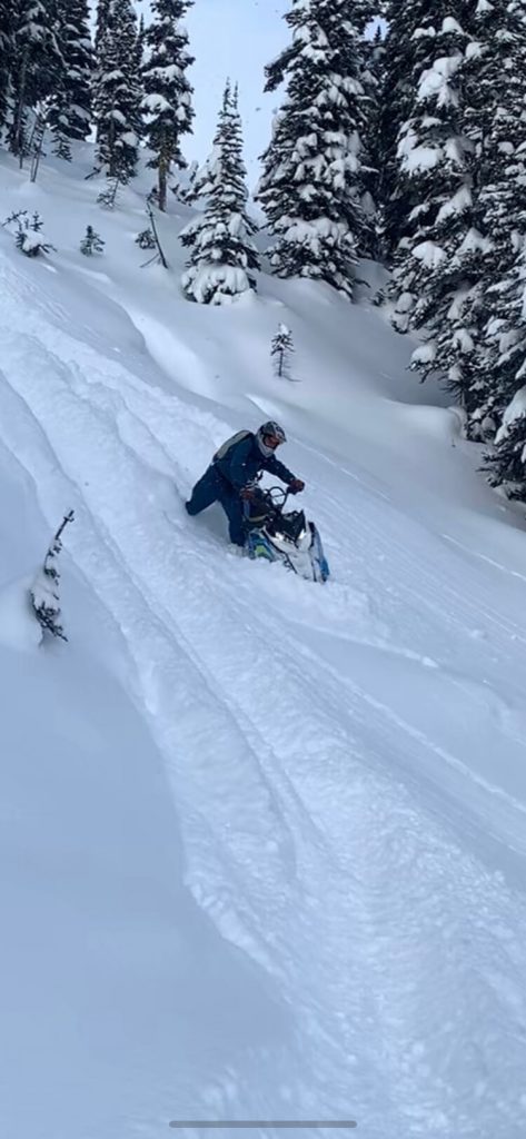 Silent Pass, Dec 18, 2019. Photo by Golden Snowmobile Rentals