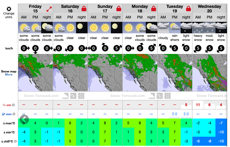 Golden Guide Weather Snowmobiling Conditions in Golden BC | Quartz Creek | Gorman Lake ...
